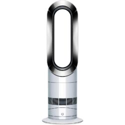 Dyson AM09 Hot + Cool Fan Heater Upright Fan Heater in White & Nickel